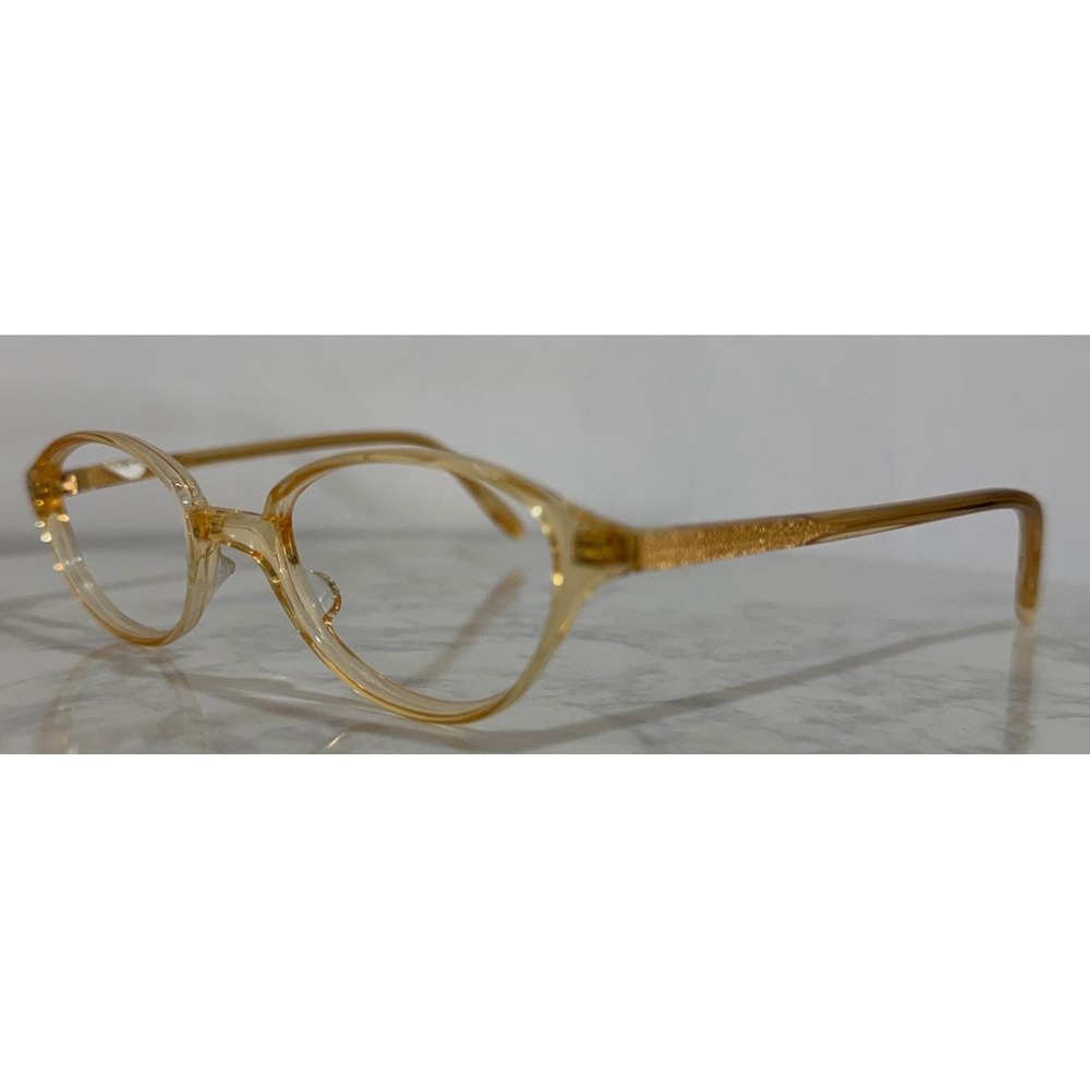 ENTITLED Women's Eyeglass FramesHoney Oval 46mm Full Rim Acetate Textured
